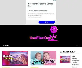 Unaflor.org(Una web dedicada a las flores) Screenshot