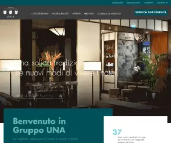 Unahotels.it(Gruppo UNA) Screenshot