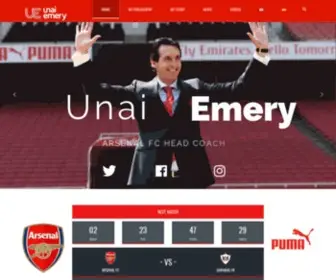 Unai-Emery.com(Unai Emery) Screenshot