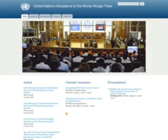 Unakrt-Online.org(United Nations Assistance to the Khmer Rouge Trials) Screenshot