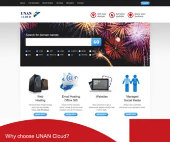 Unan-Cloud.com(Domain names and web hosting plus all the extras) Screenshot