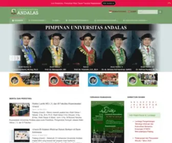 Unand.ac.id(Universitas Andalas) Screenshot