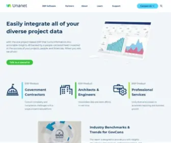 Unanet.com(Modern Solutions for Your Project) Screenshot