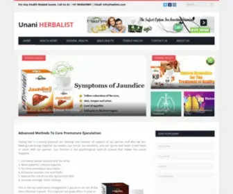 Unaniherbalist.com(Popular Herbal Medicines) Screenshot
