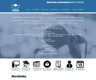 Unar.edu.br(Centro Universitário de Araras "Dr) Screenshot