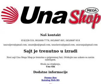 Una.rs(UNA TV Srbija) Screenshot