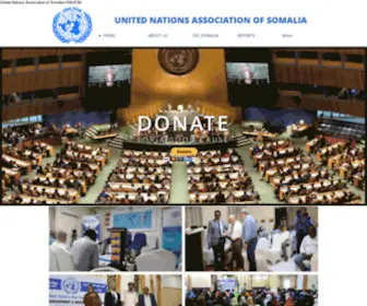 Unasom.org(United Nations Association of Somalia) Screenshot