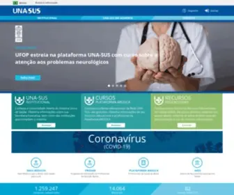 Unasus.gov.br(UNA-SUS | Universidade Aberta do Sistema Único de Saúde) Screenshot