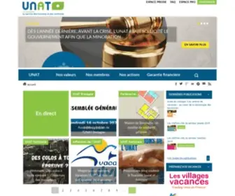 Unat.asso.fr(Unat, tourisme social et solidaire) Screenshot