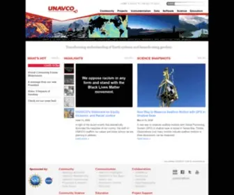 UnavCo.org(Home) Screenshot