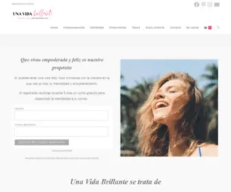 Unavidabrillante.com(Empoderamiento Mentalidad y Productividad) Screenshot