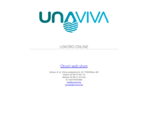 Unaviva.ba(UNAVIVA d.o.o) Screenshot