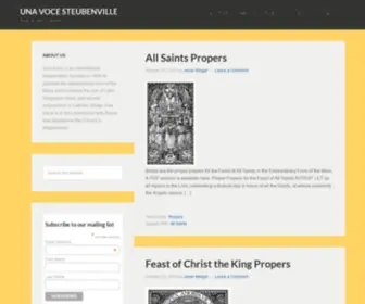 Unavocesteubenville.com(Una Voce Steubenville) Screenshot