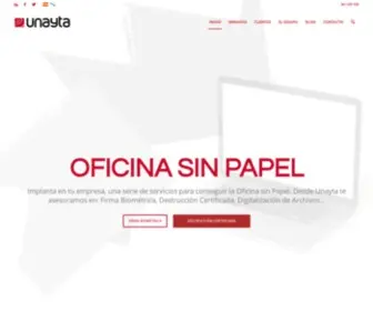 Unayta.es(Especializados en Digitalización Documental y Oficina sin Papel) Screenshot