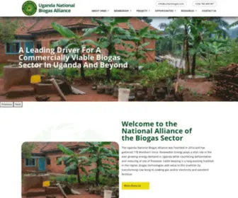 Unba-Biogas.com(Uganda National Biogas Alliance) Screenshot