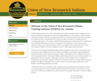 Unbi.org(Union of New Brunswick Indians) Screenshot