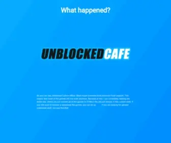 Unblockedcafe.com(Unblockedcafe) Screenshot