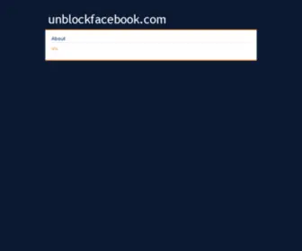 Unblockfacebook.com(Unblock facebook) Screenshot