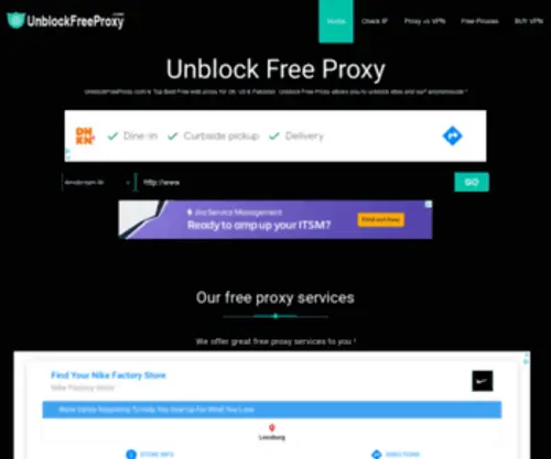 Unblockfreeproxy.com(Unblockfreeproxy) Screenshot