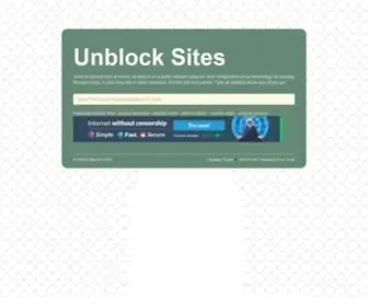 Unblocksites.co(Unblocksites) Screenshot