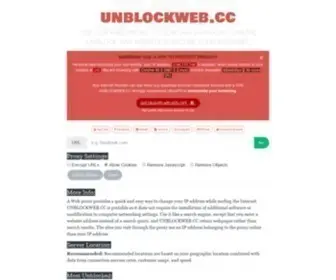 Unblockweb.cc(Free Web Proxy) Screenshot