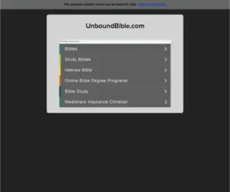 Unboundbible.com(Unbound Bible) Screenshot