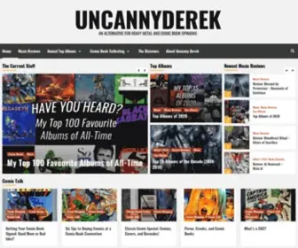 Uncannyderek.com(An Alternative for Heavy Metal and Comic Book Opinions) Screenshot