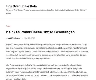 Uncategorizednews.com(Tips Over Under Bola) Screenshot