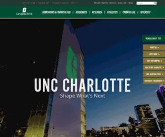 UNCC.edu(The University of North Carolina at Charlotte) Screenshot