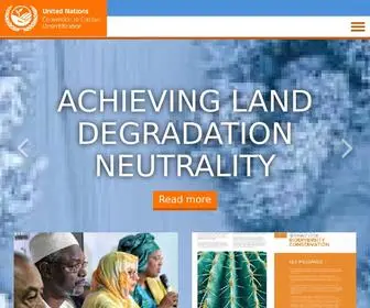 UNCCD.int(United Nations Convention to Combat Desertification) Screenshot