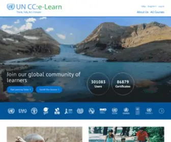 Unccelearn.org(One UN Climate Change Learning Partnership (UN CC:Learn)) Screenshot