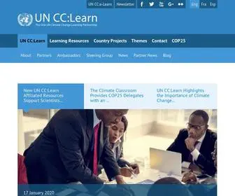 Uncclearn.org(One UN Climate Change Learning Partnership) Screenshot