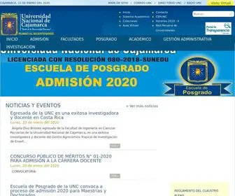 UNC.edu.pe(Universidad Nacional de Cajamarca) Screenshot