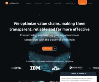 Unchain.io(We optimize value chains and making them more effective) Screenshot