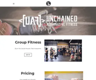 Unchainedaf.com(Unchained Alternative Fitness) Screenshot