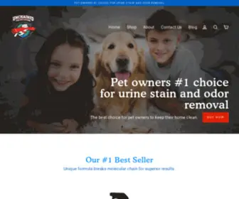 Unchainedpet.com(Unchained Pet Stain and Odor Solutions) Screenshot