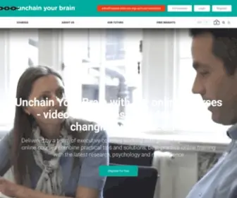 Unchainyourbrain.org(Online Training Courses for Professionals) Screenshot