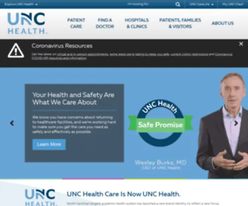 UNCHC.org(UNC Health) Screenshot