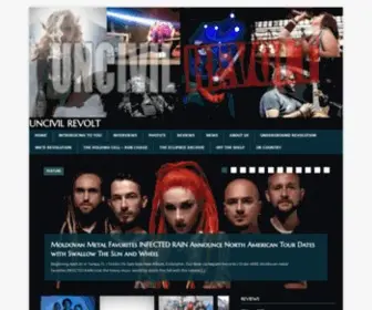 Uncivilrevolt.com(Real fans Real people promoting local and national music worldwide. Uncivil Revolt) Screenshot