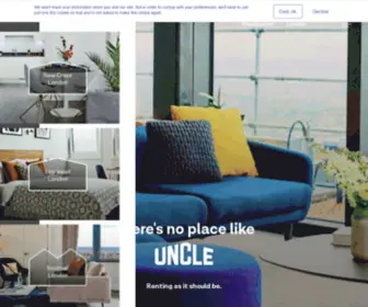 Uncle.co.uk(Serviced Apartments to Rent in London & Manchester) Screenshot