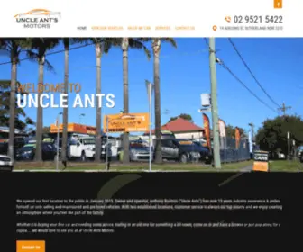 Uncleantsmotors.com.au(Uncle Ants Motors) Screenshot