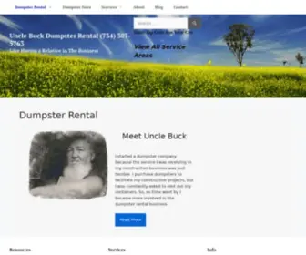 Unclebuck.com(Dumpster Rental) Screenshot