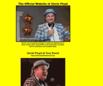 Unclefloyd.net(We're now taking select bookings for Uncle Floyd where responsible social distancing) Screenshot