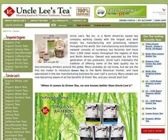 Unclelee.com(Uncle Lee's Tea Inc) Screenshot
