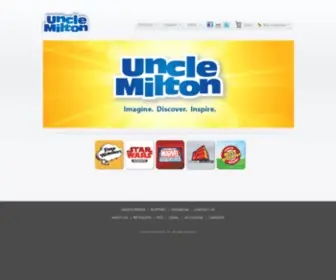 Unclemilton.com(Uncle Milton's Toys) Screenshot