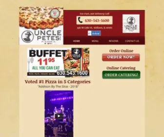 Unclepetespizzashop.com(Uncle Petes Pizza) Screenshot