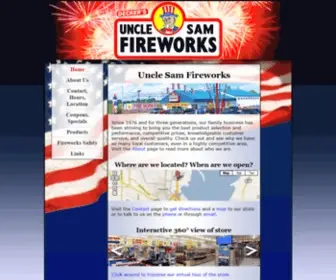 Unclesamfireworks.com(Uncle Sam Fireworks) Screenshot