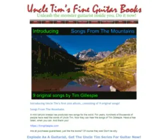 Uncletim.com(Uncle Tim's Fine Guitar Books) Screenshot