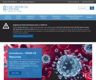 Uncmedicalcenter.org(UNC Medical Center) Screenshot