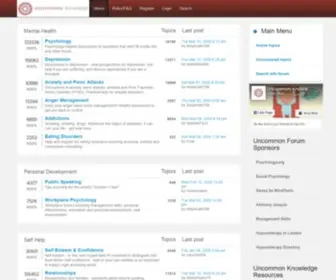 Uncommonforum.com(Psychology & Self Help Forum) Screenshot